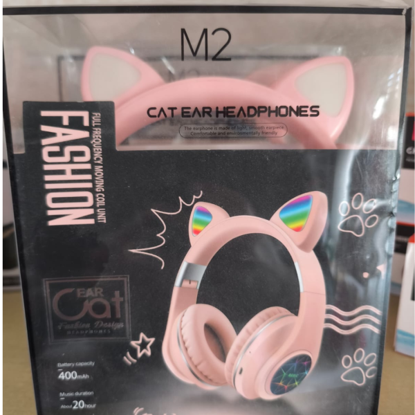 Auriculares Bluetooth con Orejas de Gato LED