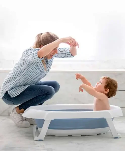 Bañera Plegable con Soporte