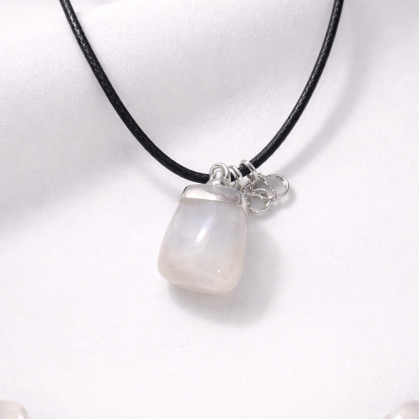 Collar Piedra Luna Natural Colgante Energético Ajustable